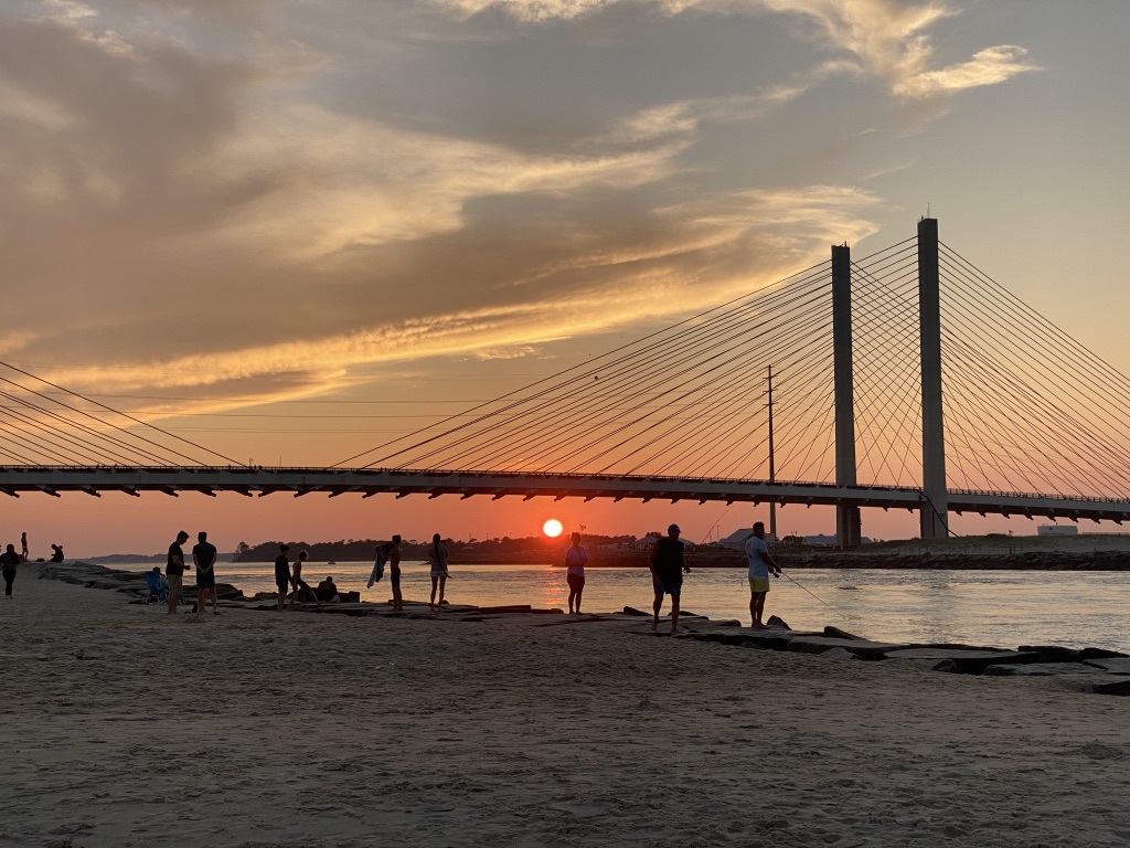 Indian River Inlet Bridge at Sunset